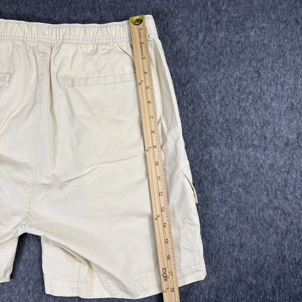 BYLT Weekender Shorts Mens Medium Sand Beige‎ Cargo Stretch Casual Drawstring